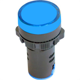 Sinaleiro Jng ''Led'' Plastico Ad16-22 220V Azul 52074 - Kit C/10 