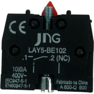 Bloco Contator Auxiliar Jng Lay5-Be102 Nf 52082 - Kit C/5