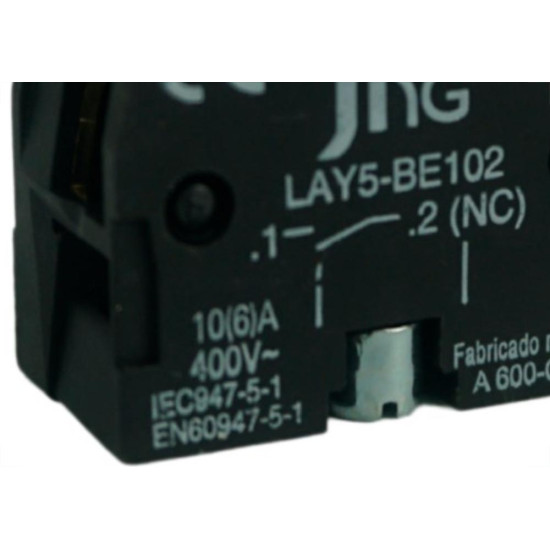 Bloco Contator Auxiliar Jng Lay5-Be102 Nf 52082 - Kit C/5