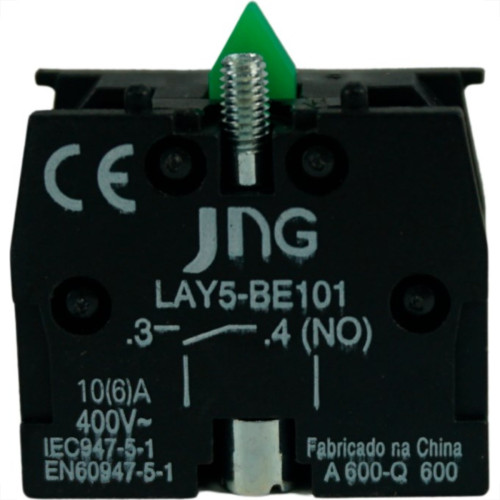 Bloco Contator Auxiliar Jng Lay5Be-101 Na 52081 - Kit C/5