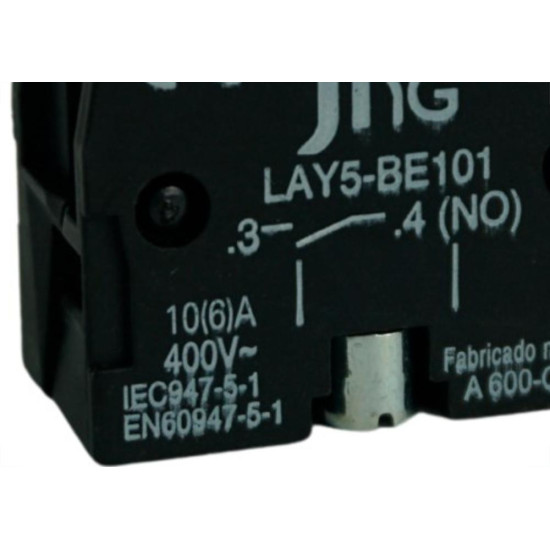 Bloco Contator Auxiliar Jng Lay5Be-101 Na 52081 - Kit C/5