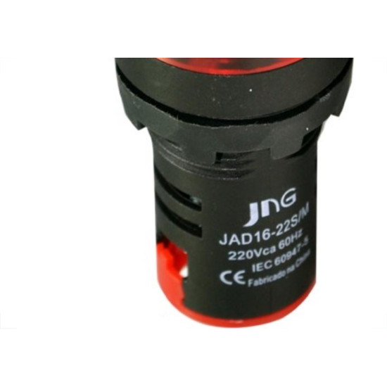 Sinaleiro Jng Cigarra Jad 1622 Vermelho 220V 52080 - Kit C/10