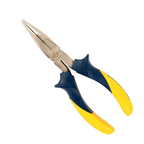 Alicate Bico 1/2 Cana Brasfort Niquelado 6'' 8792 Alicate Bico 1/2 Cana Brasfort Niquelado 6'' 8792