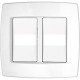 Placa Tramontina Trii 4X4 (2 Modulos) Placa Tramontina Trii 4X4 (2 Modulos)