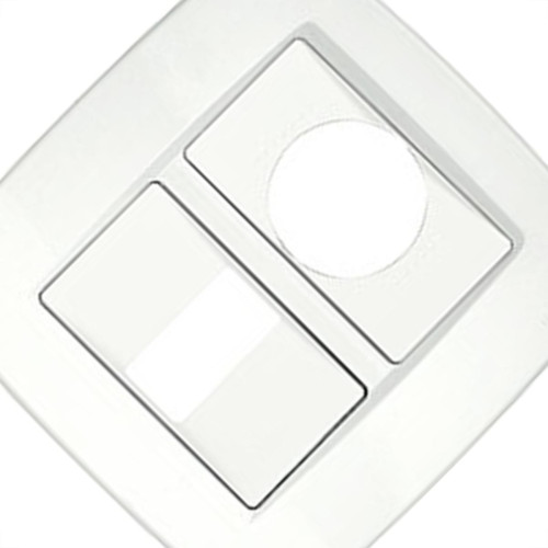 Placa Tramontina Trii 4X4 (1 Modulo Redondo+1 Modulo) Placa Tramontina Trii 4X4 (1 Modulo Redondo+1 Modulo)