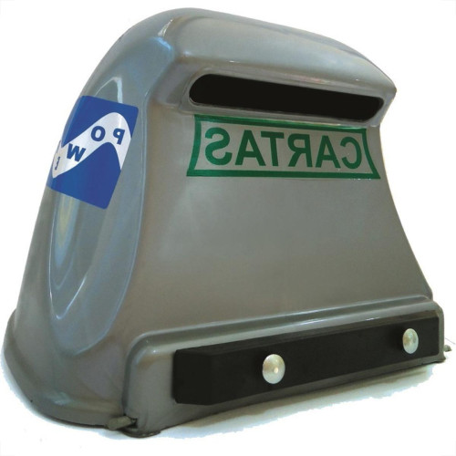 Caixa Carta Power Plastica Gradil ''Correio''Prata 22-1-Prata Caixa Carta Power Plastica Gradil ''Correio''Prata 22-1-Prata