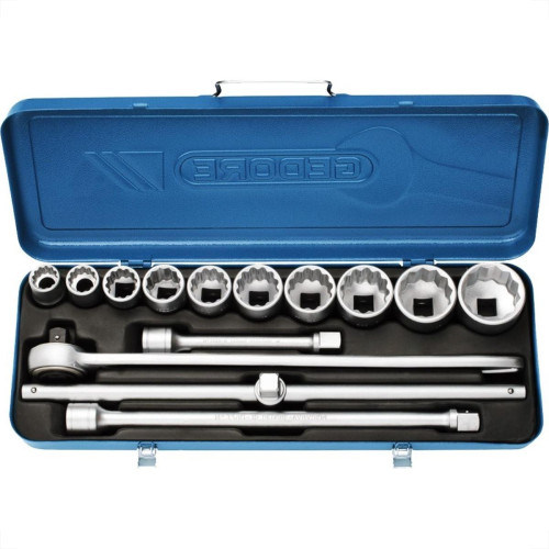 Soquete Gedore D32-3/4''Emz Estriado Metalico 14Pecas 17203 Soquete Gedore D32-3/4''Emz Estriado Metalico 14Pecas 17203