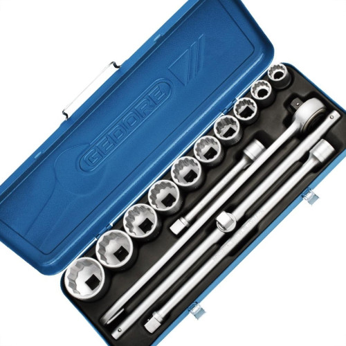 Soquete Gedore D32-3/4''Emz Estriado Metalico 14Pecas 17203 Soquete Gedore D32-3/4''Emz Estriado Metalico 14Pecas 17203