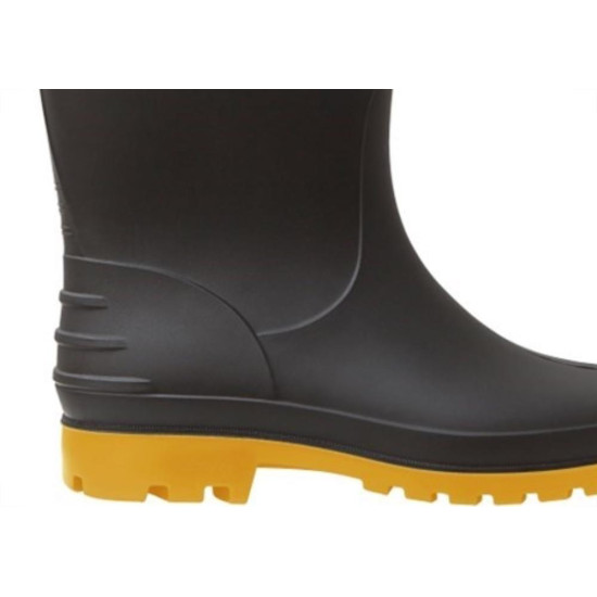 Bota Galocha Calformax Preta Solado Amarelo (Cano Medio)35/36 Cmp809 S/F Bota Galocha Calformax Preta Solado Amarelo (Cano Medio)35/36 Cmp809 S/F