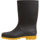 Bota Galocha Galocha Italbotas Calformax Preta Solado Amarelo Cano Medio 43/44 Cmpa509 Sf