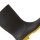 Bota Galocha Galocha Italbotas Calformax Preta Solado Amarelo Cano Medio 43/44 Cmpa509 Sf