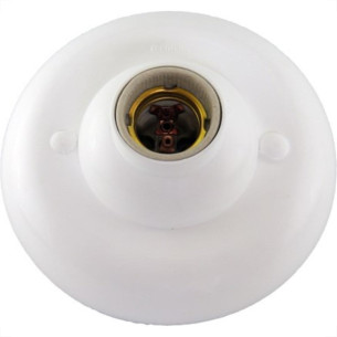 Plafonier Pvc Interneed Branco Redondo Soquete Porcelana E27 54016 Plafonier Pvc Interneed Branco Redondo Soquete Porcelana E27 54016