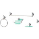 Acessorio Wc Aquaplas Star Cromado/Fume 5 Pecas Acessorio Wc Aquaplas Star Cromado/Fume 5 Pecas