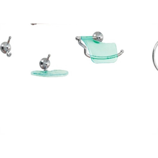 Acessorio Wc Aquaplas Star Cromado/Fume 5 Pecas Acessorio Wc Aquaplas Star Cromado/Fume 5 Pecas