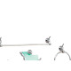 Acessorio Wc Aquaplas Star Cromado/Fume 5 Pecas Acessorio Wc Aquaplas Star Cromado/Fume 5 Pecas