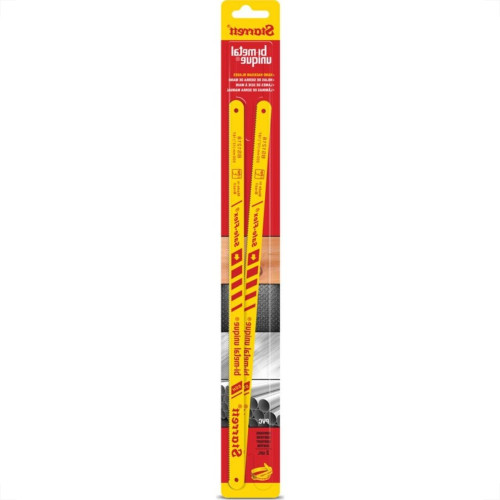 Serra Aco Bimetalico Unique Starrett 18D Com 2 Pecas Kbs1218-2 - Kit C/10 Serra Aco Bimetalico Unique Starrett 18D Com 2 Pecas Kbs1218-2 - Kit C/10