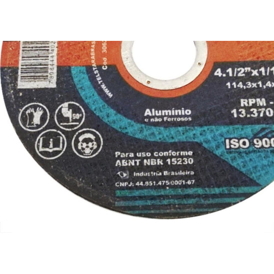 Disco Multicorte Telstar 4.1/2 X 1,4 X 7/8 306209 - Kit C/5 