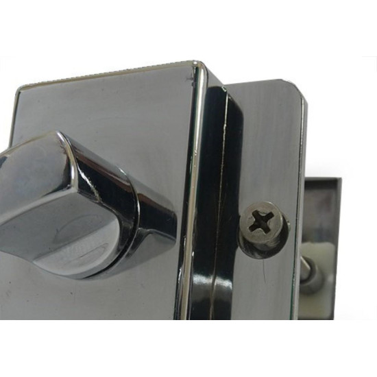Fechadura Trinco Wc Livre/Ocupado Cromado Lockwell 801