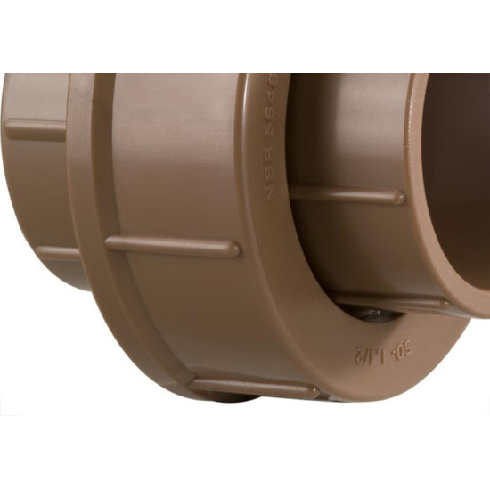 Uniao Marrom Krona Liso Liso 50Mm 478 - Kit C/10 Uniao Marrom Krona Liso Liso 50Mm 478 - Kit C/10