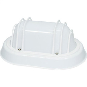 Luminaria Tartaruga Pvc Viewlux Oval Branca 21Cm -01