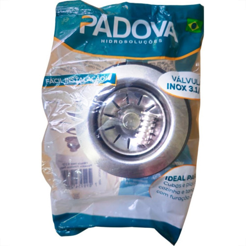 Valvula Americana Inox Pino Metalico Padova 3.1/2'' 110042 Valvula Americana Inox Pino Metalico Padova 3.1/2'' 110042