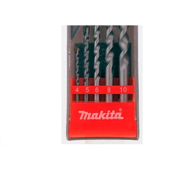 Broca Videa Makita 4,5,6,8,10Mm 5 Pecas D-05175
