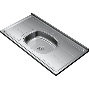 Pia Inox Ghel Plus 1,00M Para Cozinha 10.01.03400