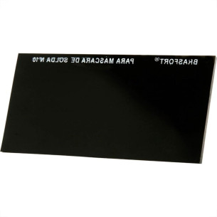 Vidro Retangular Escuro Mascara Solda 10 8073 - Kit C/25 