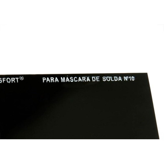 Vidro Retangular Escuro Mascara Solda 10 8073 - Kit C/25 