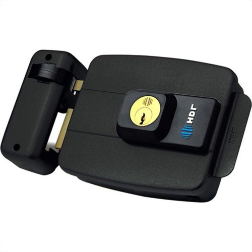 Fechadura Eletrica Hdl C90D Fixa Preta 12V 