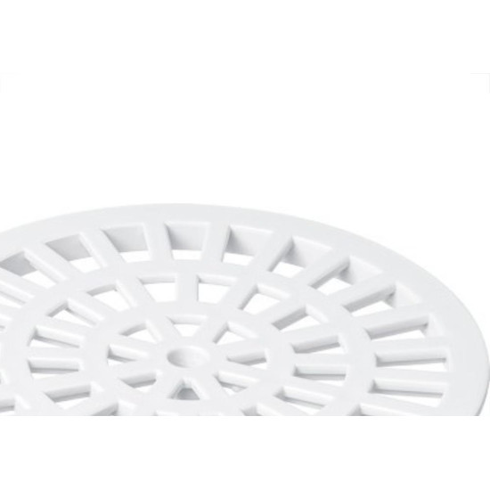 Grelha Plastica Herc Redonda Branca 15X15 285 - Kit C/6 Grelha Plastica Herc Redonda Branca 15X15 285 - Kit C/6
