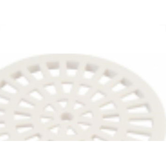 Grelha Plastica Herc Redonda Branca Com Caixlho 15 296 - Kit C/6 Grelha Plastica Herc Redonda Branca Com Caixlho 15 296 - Kit C/6