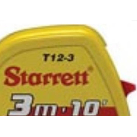 Trena Starrett 3M/10 Amarela Com Trava Kts12-3Me-S Trena Starrett 3M/10 Amarela Com Trava Kts12-3Me-S