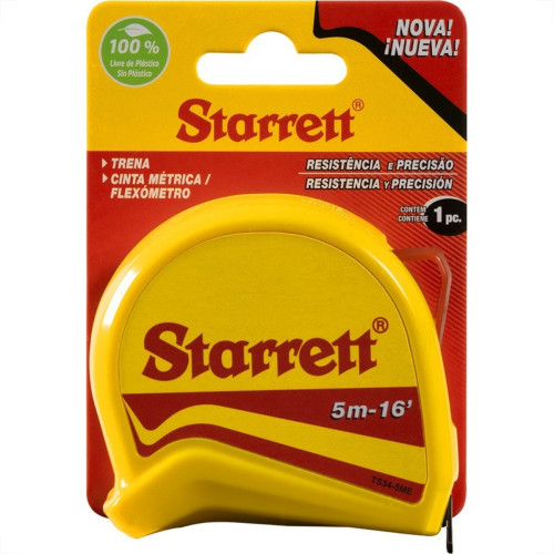 Trena Starrett 5M16 Amarela Com Trava Blister Kts34-5Me-S