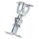 Fixador Porta Soprano Rodape Niquelado 3005.0180.01 - Kit C/12 Fixador Porta Soprano Rodape Niquelado 3005.0180.01 - Kit C/12