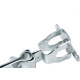 Fixador Porta Soprano Rodape Niquelado 3005.0180.01 - Kit C/12 Fixador Porta Soprano Rodape Niquelado 3005.0180.01 - Kit C/12