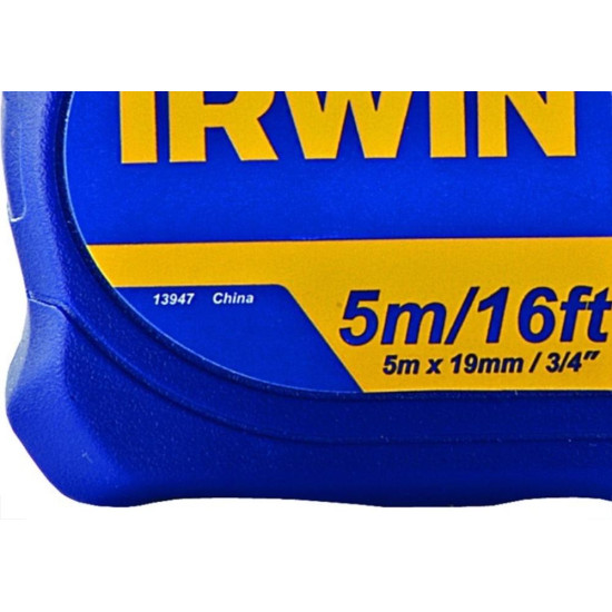 Trena Irwin Standard 5M/19Mm Com Trava Iw13947 Trena Irwin Standard 5M/19Mm Com Trava Iw13947