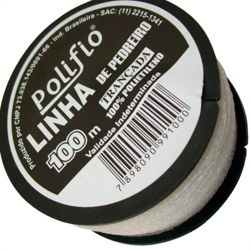 Linha Pedreiro Trancada Polifio 100M - Kit C/12 Linha Pedreiro Trancada Polifio 100M - Kit C/12