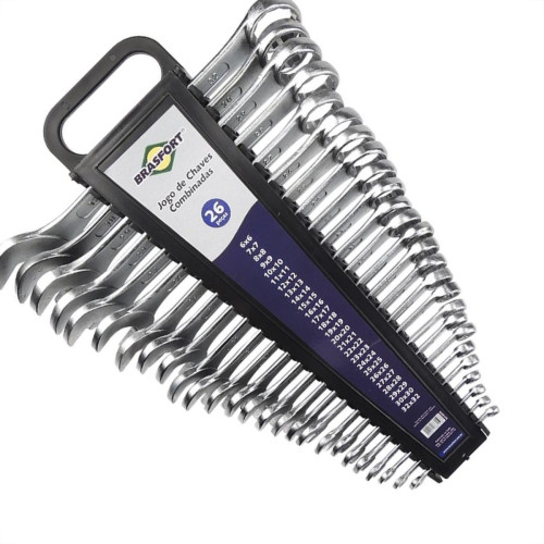 Chave Combinada Brasfort 6A32Mm 26 Pecas 6036 Chave Combinada Brasfort 6A32Mm 26 Pecas 6036