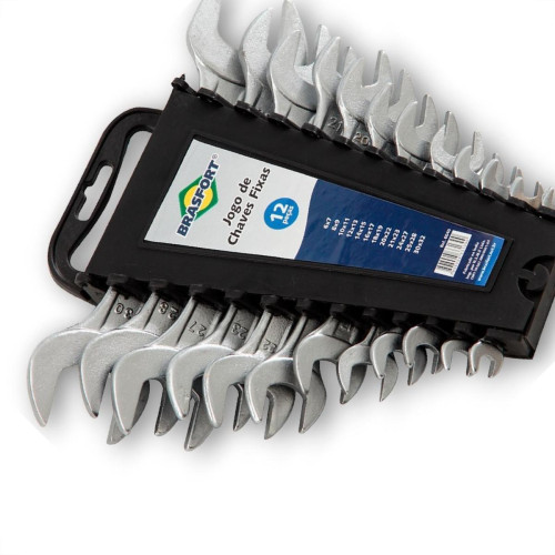Chave Fixa Brasfort 6A32Mm 12Pecas 6040 Chave Fixa Brasfort 6A32Mm 12Pecas 6040