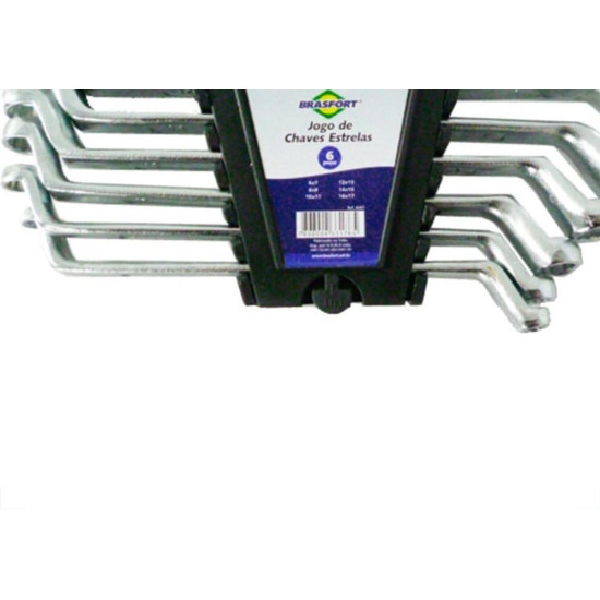 Chave Estrela Brasfort 6A32Mm 12Pecas 6043 Chave Estrela Brasfort 6A32Mm 12Pecas 6043