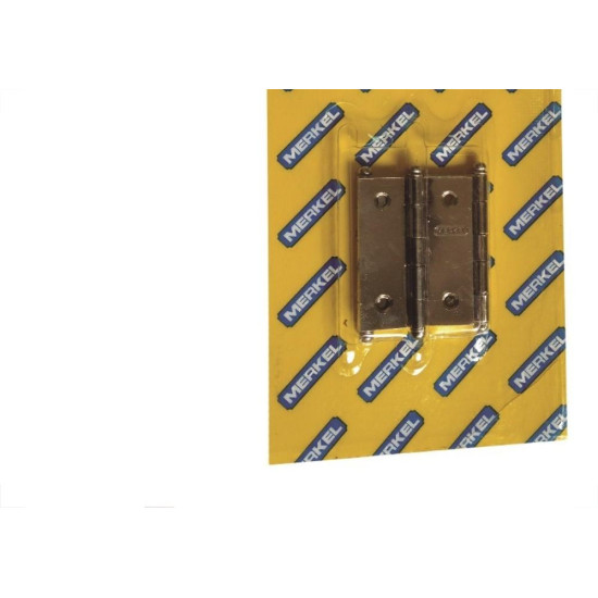 Dobradica Merkel Ferro Bicromatizado 1'' Blister Com 10 Pecas 