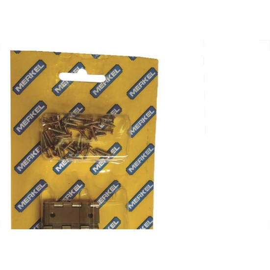 Dobradica Merkel Ferro Bicromatizado 1.1/4''Blister Com 10 Pecas 