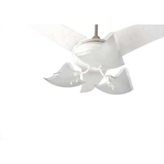 Ventilador Teto Majestic Lumina Com Lustre 220V Branco 1608 Ventilador Teto Majestic Lumina Com Lustre 220V Branco 1608