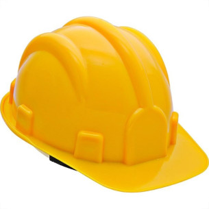 Capacete Com Carneira Prosafety Plastico Amarelo Wps0873