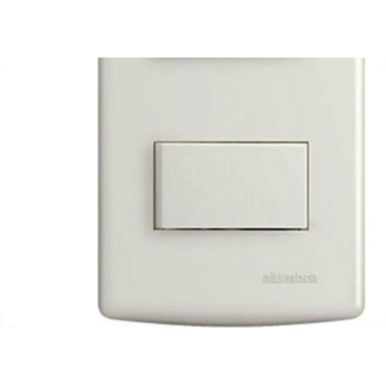 Conjunto Siena 4X2 Branco Com Placa (2Simples Horizontal) 6521