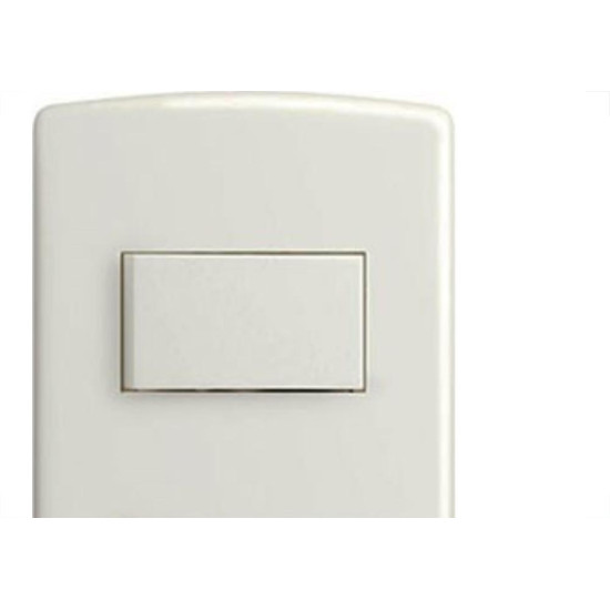 Conjunto Siena 4X2 Branco Com Placa (2Simples Horizontal) 6521