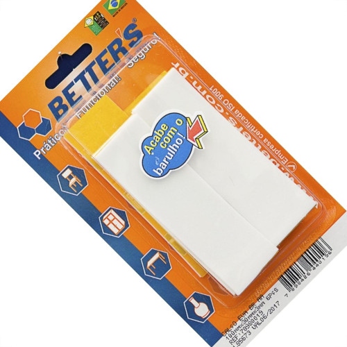 Calco Eva Auto Adesivo Retangular Branco 100 X 30 X 3Mm 6 Pecas 019 Bribts000019 Calco Eva Auto Adesivo Retangular Branco 100 X 30 X 3Mm 6 Pecas 019 Bribts000019