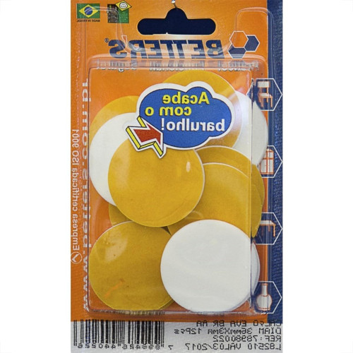 Calco Eva Auto Adesivo Redondo Branco 36 X 3Mm 12 Pecas 022 Bribts000021 Calco Eva Auto Adesivo Redondo Branco 36 X 3Mm 12 Pecas 022 Bribts000021