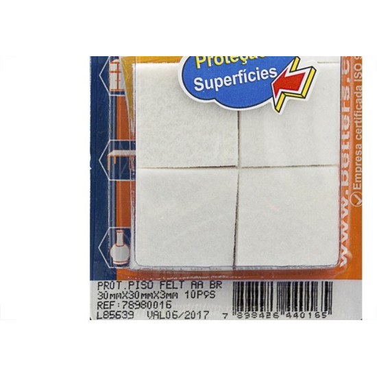 Feltro Aa Better ''La'' Quadrado 33X3 10Pecas Bribts000015